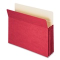 Office Jansan | Smead 73231 3.5 in. Expansion Colored File Pockets - Letter Size, Red image number 1