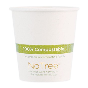 World Centric 10 oz. NoTree Paper Hot Cups - Natural (1000/Carton)