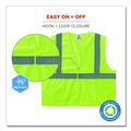Safety Vests | Ergodyne 20977 GloWear 8205HL Type R Class 2 Super Econo Mesh Safety Vest - 2X-Large to 3X-Large/Lime image number 2
