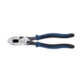 Pliers | Klein Tools J213-9NETP 9.55 in. Side Cutting Pliers Fish Tape Pulling image number 0