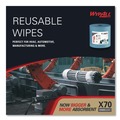 Office Jansan | WypAll 41611 X70 12.4 in. x 12.2 in. Cloths - Jumbo, White (870/Roll, 1 Roll/Carton) image number 6