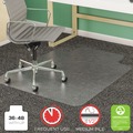 Office Chair Mats | Deflecto CM14113 36 x 48 SuperMat Frequent Use Flat Lipped Chair Mat for Med Pile Carpet - Clear image number 8