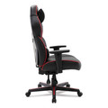  | Alera BT-51593RED 15.91 in. to 19.8 in. Seat Height Racing Style Ergonomic Gaming Chair - Black/Red image number 2