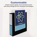 Office Jansan | Avery 17034 3 Slant Rings 2 in. Capacity 11 in. x 8.5 in. Durable View Binder with DuraHinge - Blue image number 8