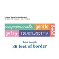 Office Jansan | Carson-Dellosa 108520 12-Piece 3 in. x 3 ft. Motivational: Positive Words Straight Borders - Multicolor image number 2