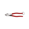 Pliers | Klein Tools D228-8TT 8 in. Diagonal Cutting Pliers with High-Leverage Design and Tether Ring image number 0