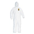 Safety Equipment | Ansell 49113 A20 Breathable Particle Protection Coveralls with Zipper Front - Large, White (24/Carton) image number 0