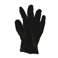 Work Gloves | Boardwalk 396LBXA 4.4 mil Disposable General-Purpose Powder-Free Nitrile Gloves - Large, Black (100/Box) image number 1