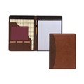 Office & Office Supplies | Samsill 71656 10.6w x 14.25h Two-Tone Polyurethane Padfolio with Spine Accent - Tan/Brown image number 2
