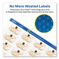 Office Jansan | Avery 22828 1.25 in. x 1.75 in. Removable Durable Labels with Sure Feed - Rectangle White (256/Pack) image number 2
