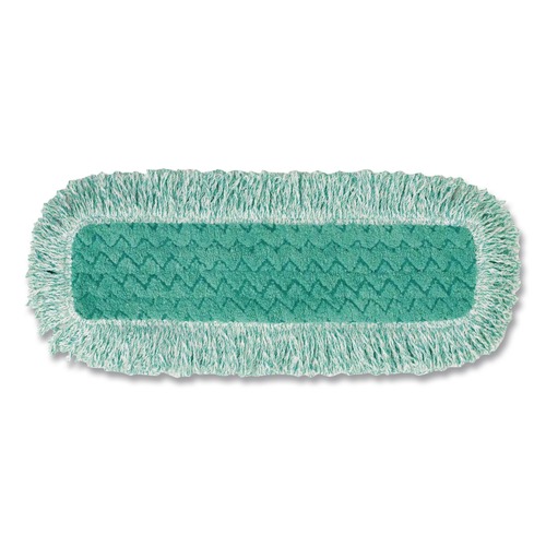 Cleaning & Janitorial Supplies | Rubbermaid Commercial FGQ41800GR00 18 in. Microfiber Dust Pad with Fringe - Green (6/Carton) image number 0