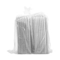 Food Trays, Containers, and Lids | Dart C89PST1 8.31 in. x 8.31 in. x 2 in. ClearSeal Hinged-Lid Plastic Containers - Clear (125/Bag, 2 Bags/Carton) image number 3