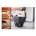 Trash Cans | Rubbermaid Commercial FG101100BLA 151 gal. 600 lbs. Capacity Plastic Structural Foam Tilt Truck - Black image number 3