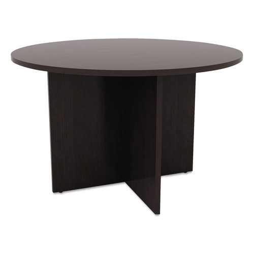 Save an extra 10% off this item! | Alera ALEVA7142ES Valencia Round Conference Table W/legs, 29 1/2h X 42 Dia., Espresso image number 0