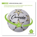 Office & Office Supplies | Champion Sports VIPER3 VIPER 7.25 in. to 7.5 in. Diameter No. 3 Size Soccer Ball - White image number 2
