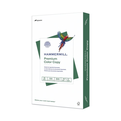 Office Jansan | Hammermill 10247-5 100 Bright 28 lbs. Bond Weight 8.5 in. x 14 in. Premium Color Copy Print Paper -  White (500/Ream) image number 0