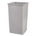 Trash & Waste Bins | Rubbermaid Commercial FG395900GRAY 50 gal. Plastic Untouchable Square Waste Receptacle - Gray image number 1
