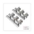 Office Jansan | Universal UNV31261 Bulldog Magnetic Clips - Medium, Nickel (12/Pack) image number 7