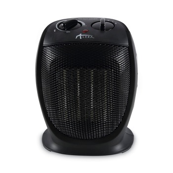Alera 1500 W 7.12 in. x 5.87 in. x 8.75 in. Ceramic Heater - Black