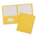 Office Jansan | Avery 47992 40 Sheet Capacity 11 in. x 8.5 in. Two-Pocket Folder - Yellow (25/Box) image number 1
