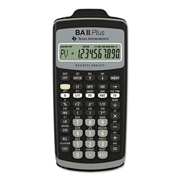 Texas Instruments BAIIPlus 10-Digit LCD Financial Calculator