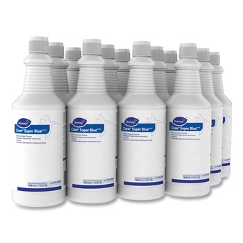 PRODUCTS | Diversey Care 94476081 Crew Super Blue Citrus Scent 32 oz. Squeeze Bottle Mild Acid Bowl Cleaner (12-Piece/Carton)
