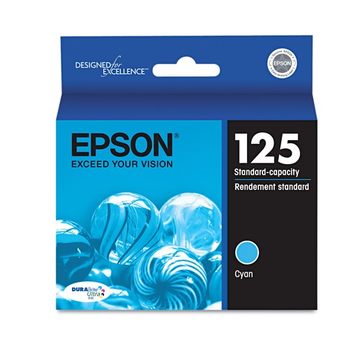 Ink & Toner | Epson T125220-S T125220-S (125) DURABrite Ultra Ink - Cyan image number 0