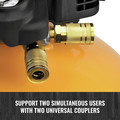 Portable Air Compressors | Bostitch BTFP02012 0.8 HP 6 Gallon Oil-Free Pancake Air Compressor image number 5