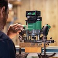 Plunge Base Routers | Metabo HPT M3612DAQ4M 36V MultiVolt Brushless Lithium-Ion Cordless Plunge Router (Tool Only) image number 10