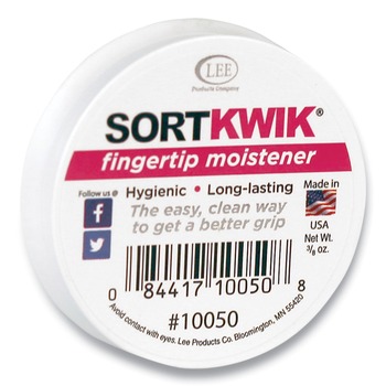 HAND AND BODY LOTIONS | LEE 10050 Sortkwik Fingertip Moisteners, 3/8 Oz, Pink