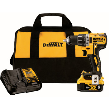 Dewalt 20V MAX XR Brushless Lithium-Ion 1/2 in. Cordless Drill Driver Kit (5 Ah)