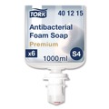 Hand Sanitizers | Tork 401815 1 L Premium Antibacterial Foam Soap Refill - Unscented (6/Carton) image number 1