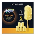 Dusters | Swiffer PGC08109 6 in. Handle Heavy Duty Dusters Starter Kit with Two Disposable Dusters (4/Carton) image number 4