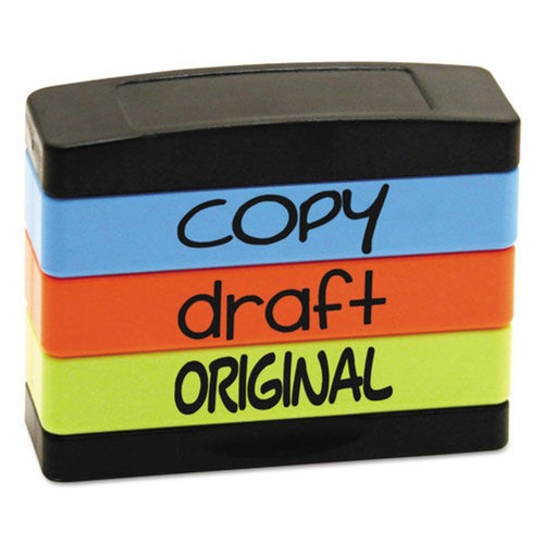Office Jansan | Trodat 8801 Interlocking Copy Stack Stamp - Assorted Fluorescent Ink image number 0