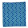 Labor Day Sale! Save $30 off $199! | Rubbermaid Commercial FGQ62000BL00 HYGEN 16 in. x 16 in. Microfiber Cleaning Cloths - Blue (12/Carton) image number 1