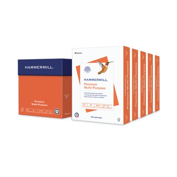Hammermill 8.5 in. x 11 in. 97 Bright 20 lbs. Bond Weight Premium Multipurpose Print Paper - White (5/Carton)