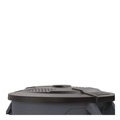 Trash Cans | Suncast Commercial TCU32GLIDD Utility Trash Can Lid for 32 gal Trash Can, 22.22-in Diameter x 3-in, Black image number 3
