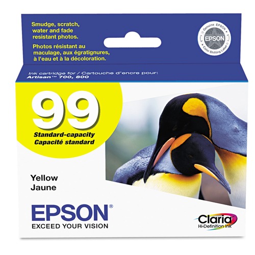 Ink & Toner | Epson T099420-S T099420-S (99) 450 Page-Yield Claria Ink - Yellow image number 0