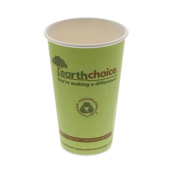 Pactiv Corp. DPHC16EC EarthChoice 16 oz. Hot Cups - Green (1000/Carton)