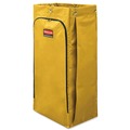 Utility Carts | Rubbermaid Commercial 1966881 34 Gallon 17.5 in. x 33 in. Vinyl Cleaning Cart Bag - Yellow image number 1