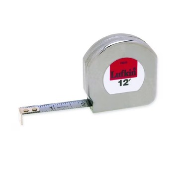 TAPE MEASURES | Lufkin C9212 Mezurall Chrome Clad 1/2 in. x 12 ft. A8 Pocket Measuring Tape