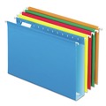File Folders | Pendaflex 04153X2 ASST 1/5-Cut Tabs 2 in. Capacity Legal Size Extra Capacity Reinforced Hanging File Folders with Box Bottom - Assorted Colors (25/Box) image number 0