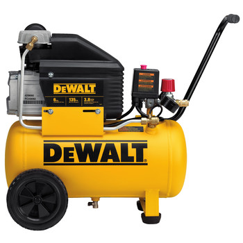 Factory Reconditioned Dewalt 1.1 HP 6 Gallon Oil-Free Wheelbarrow Air Compressor