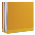 | Universal UNV10304 Letter Size 2 Divider Bright Colored Pressboard Classification Folders - Yellow (10/Box) image number 2