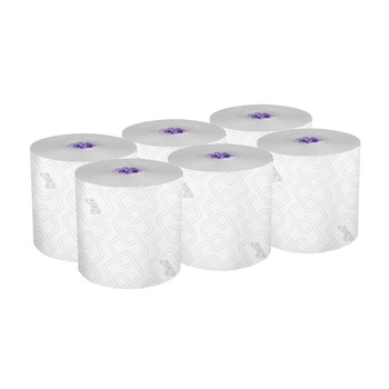 Scott 8 in. x 950 ft. 1-Ply Essential High Capacity Hard Roll Towel - White (6 Rolls/Carton)
