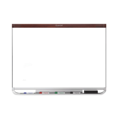 Office & Office Supplies | Quartet P554MP2 Prestige 2 Duramax 48 in. x 36 in. Magnetic Porcelain Whiteboard - Mahogany image number 0