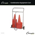 Utility Carts | Champion Sports CSCART 16 in. x 32 in. x 48 in. 132 lb Capacity Combination Equipment Cart - Silver image number 1