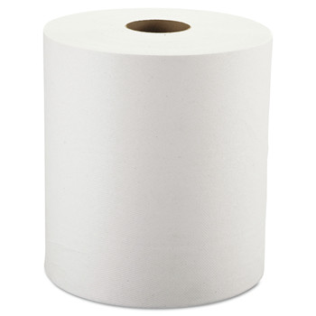 Windsoft WIN12906 8 in. x 800 ft. Hardwound Roll Towels - White (6 Rolls/Carton)