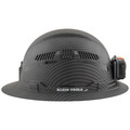 Hard Hats | Klein Tools 60347 Premium KARBN Pattern Class C, Vented, Full Brim Hard Hat with Rechargeable Lamp image number 6