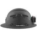 Hard Hats | Klein Tools 60347 Class C Vented Full Brim Hard Hat with Rechargeable Lamp - KARBN Pattern image number 8